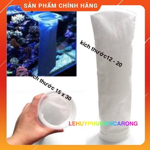 TÚI LỌC THÔ 2 Lớp Chống Tràn và Giữ Cặn Bẩn Hồ Cá