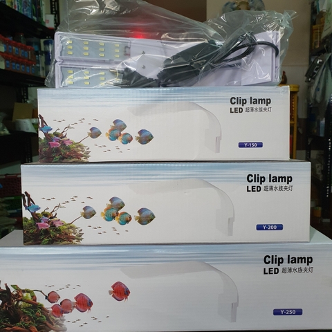 Đèn Hồ Cá Clip Lamp Led Y-250 Trắng/ Xanh/ 3 Màu