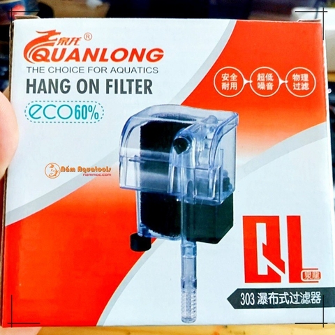 Lọc Thác QuanLong QL-303 | Lọc Thác Mini Dành Cho Bể Cá Cảnh, Bể Thuỷ Sinh Nhỏ