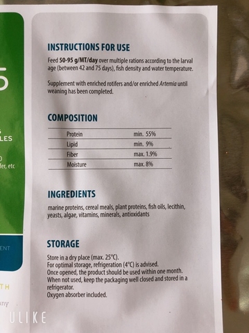 Cám Thái INVE 3/5 50g (cho cá nhỏ) - Hàng Công Ty