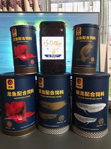 Thức Ăn Cho Cá Rồng CAO CẤP - Huyết Long - Bối - Ngân Long (hiệu Porpoise)