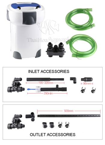 LỌC NGOÀI SUNSUN HW-3000 CHO HỒ CÁ