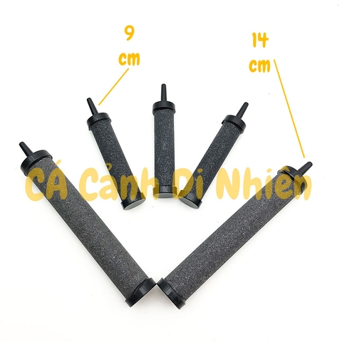 Thanh sủi oxy hình TRỤ ĐEN - Đá sủi cực mịn cho hồ cá cảnh