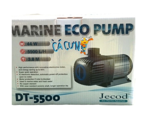 Máy bơm đẩy tiết kiệm điện, Máy bơm chìm hồ cá JECOD DT 5500