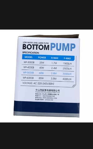 Máy Bơm Hút Đáy XIN-XIU WP600B,1000B,2000B,40000B,5000B