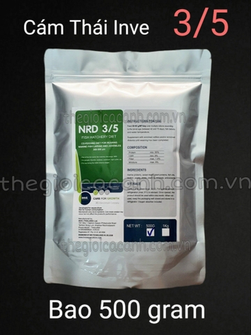 CÁM THÁI INVE 3/5, 5/8 BAO 500G 1KG 3KG - THỨC ĂN CÁ 7 MÀU, CÁ CẢNH, THỦY SINH