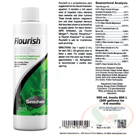 Phân nước cho cây thủy sinh Seachem Flourish