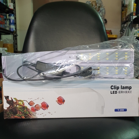 Đèn Hồ Cá Clip Lamp Led Y-200 Trắng/ Xanh/ 3 Màu
