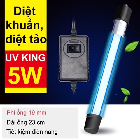 Đèn UV Đủ Size Diệt Tảo Diệt Khuẩn Cho Bể Cá Sterilization King (Hàng Công Ty)