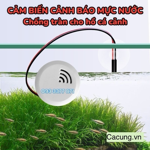 Thiết Bị Cảm Biến Cảnh Báo Mực Nước Bể Cá | Hạn Chế Nước Tràn Khi Thay Nước Bể Cá Cảnh (Hàng Cty)