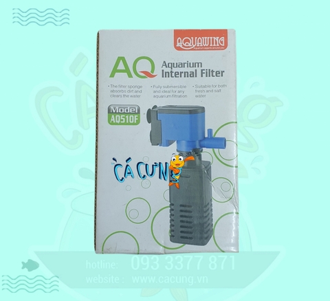 MÁY LỌC ĐỨNG HỒ CÁ 4W 400L/H AQUARIUM AQ-510F