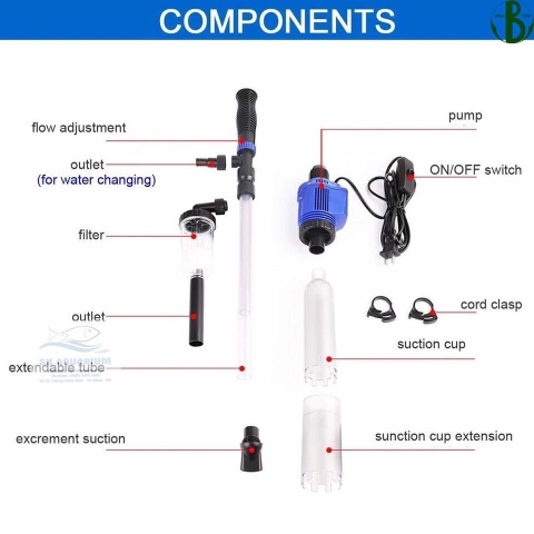 Máy hút cặn hồ cá SUNSUN HXS-02