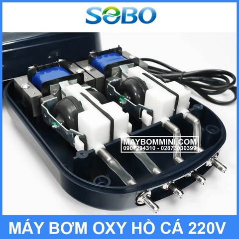 Máy bơm oxy hồ cá 4 vòi SOBO SB-948 (Hàng Công Ty)