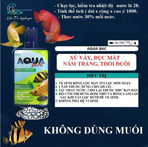 Chai Aqua Bạc Cz12 - Aqua Bac Cho Cá Rồng Hổ Sam & Các Loại Cá Khác (Hàng Cty)