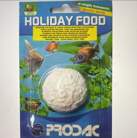 Prodac Holiday Food 20g - Thức ăn tan chậm dành cho cá cảnh khi du lịch vắng nhà (Hàng Cty)