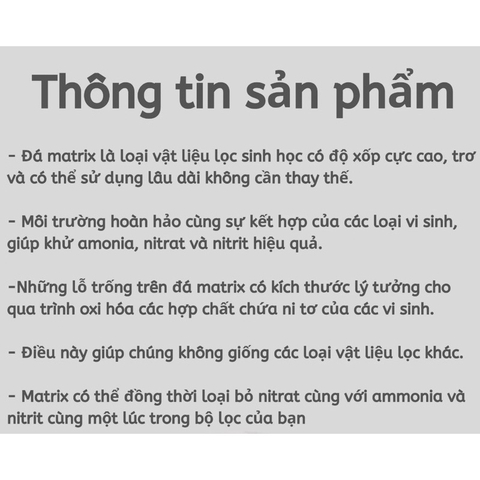 Matrix Seachem 100g - Vật Liệu Lọc Cao Cấp (CHÍNH HÃNG USA)