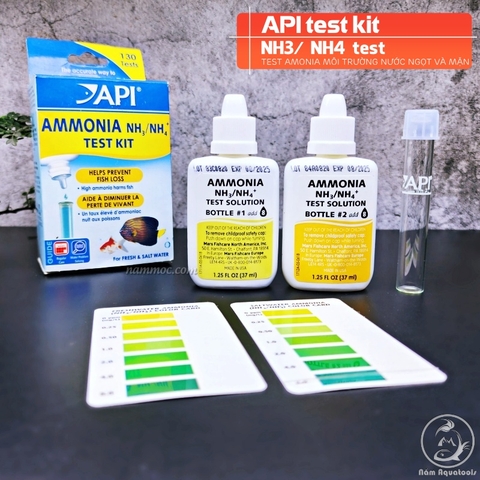 API Test Kit - Test NO2 / NO3 / NH3/NH4 / Test pH / Canxi | BỘ KIỂM TRA NƯỚC HỒ CÁ API (HÀNG CTY)