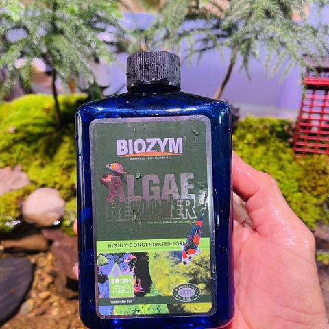 Diệt rêu hại Biozym Algae Remover ức chế tảo xanh bể thủy sinh cá tép cảnh 350ml (HÀNG CÔNG TY)