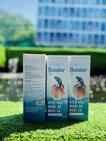 Fresh booster 100ml KHỬ CLO - Khử nước - Khử kim loại nặng- Chống sốc cá (Hàng Cty)