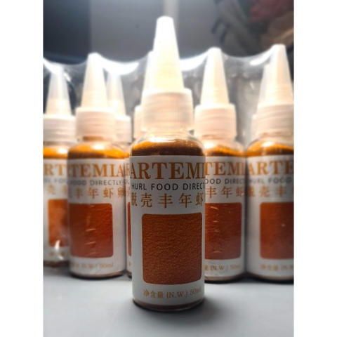 Artemia Sấy Khô Thức Ăn Cho Cá Cảnh - Ăn Trực Tiếp Không Cần Ấp nở - Nắp Nhọn Tiện Lợi (Hàng Cty)