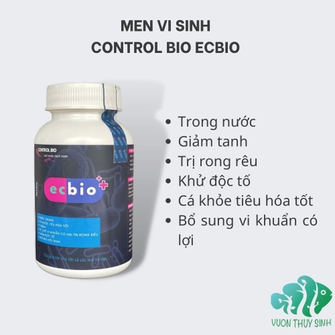 Men vi sinh Control Bio ECBIO EXTRA+ 65g | Vi sinh làm trong nước cá khỏe khử mùi tanh (Hàng Cty)