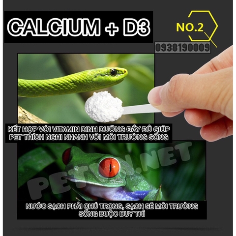 Bột GYP G-14 bổ sung Canxi & D3 cho Bò sát, Lưỡng cư, Rùa cạn, Rắn, Thằn lằn, Ếch, Vẹt (Hàng Cty)