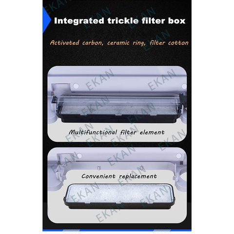 HỒ CÁ MINI ĐỂ BÀN SOBO T-620F (285X190X315-15L) Bể kính bo đúc có đèn, bộ lọc và đo nhiệt độ