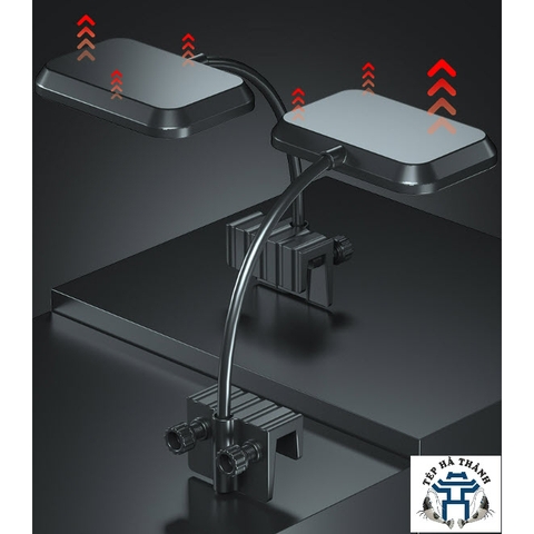 Đèn Led Kẹp RGB DEYAO CF-02 - Đèn Đỏ Cá Không Đỏ Nước Cho Bể Cá Cảnh, Bể Thủy Sinh (Hàng Công Ty)