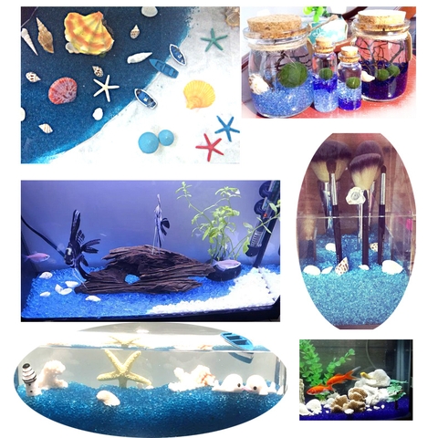 Sỏi Xanh Mini | Sỏi cát thủy tinh mini trang trí bể cá, chậu cây, tiểu cảnh terrarium (Hàng Loại 1)