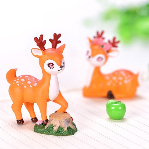 Tiểu Cảnh Nai Trang Trí Hồ Cá, Bể Cá, Chậu Cây, Tiểu Cảnh Terrarium [CON NAI] - Hàng Loại 1