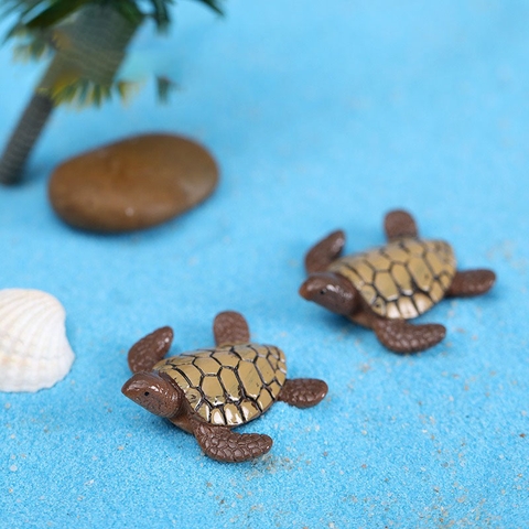 Tiểu Cảnh Rùa Nâu Trang Trí Hồ Cá, Bể Cá, Chậu Cây, Tiểu Cảnh Terrarium [RÙA NÂU] - Hàng Cty