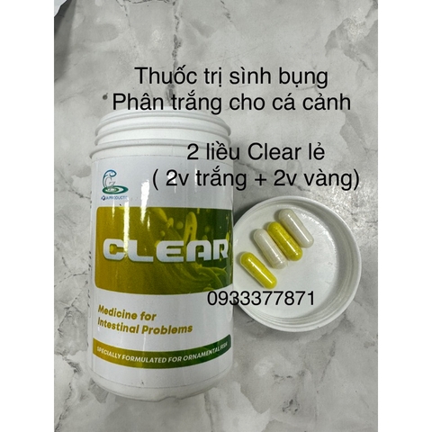 Clear Cz9 - Viên xử lý sình bụng và phân trắng cho cá - HÀNG CÔNG TY