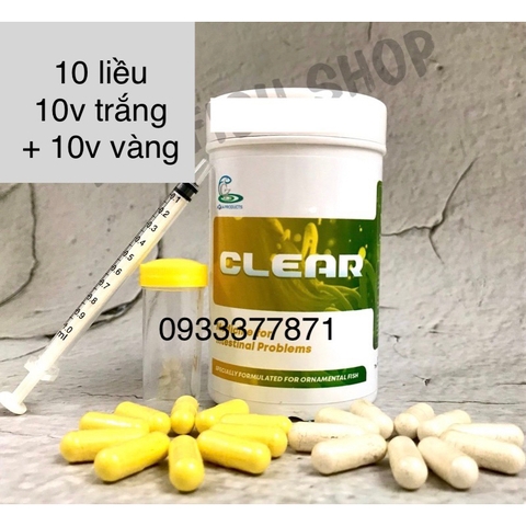 Clear Cz9 - Viên xử lý sình bụng và phân trắng cho cá - HÀNG CÔNG TY