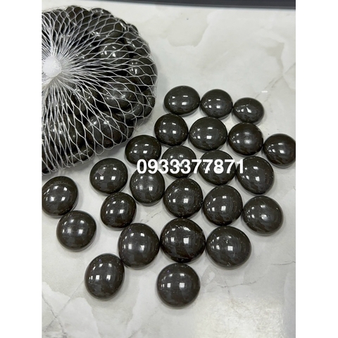 Sỏi Đen Bóng Trang Trí Bể Cá túi 320g (~70 viên)- Sỏi thuỷ tinh màu đen trang trí hồ cá (HÀNG CTY)