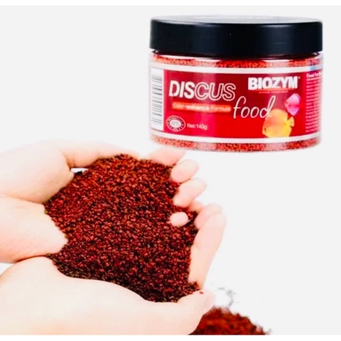 Thức Ăn Cá Dĩa Biozym Discus Food lên màu cho cá đĩa, không bị đục nước 140gr (HÀNG CÔNG TY)