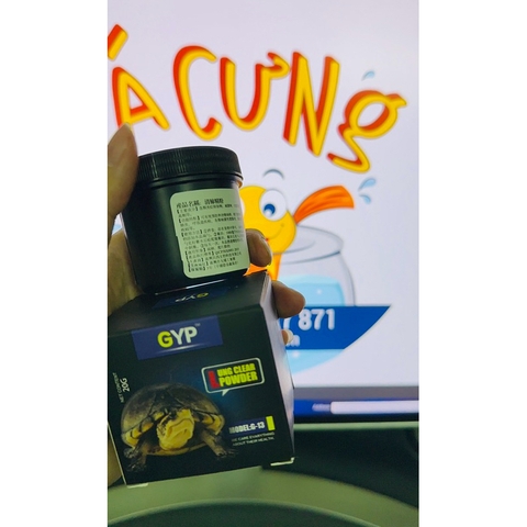 Sản phẩm hỗ trợ tri phổi cho rùa nước GYP G-13 và vấn đề liên quan đến đường hô hấp ở rùa nước (Hàng Cty)