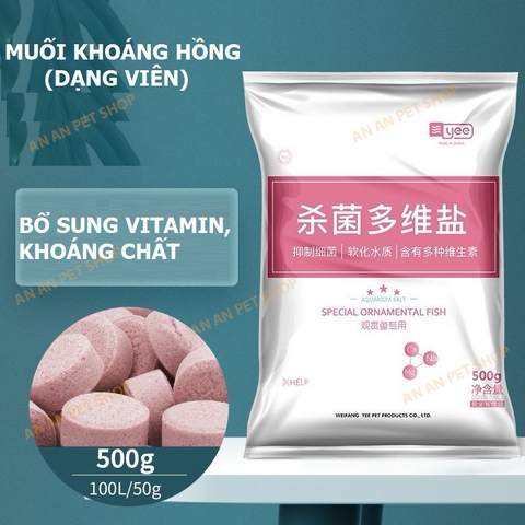 Viên nén bổ sung Muối Khoáng YEE cho cá cảnh - Làm trong nước, xử lý nấm, tăng đề kháng (Hàng Cty)