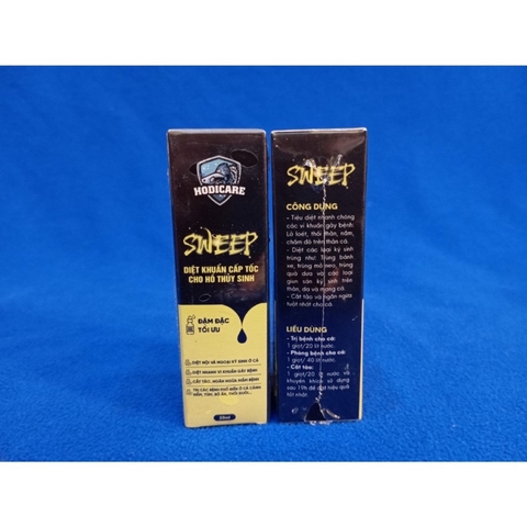 Sweep Hodicare - Chuyên xử lý nấm, bỏ ăn, lờ đờ, xuất huyết, ký sinh trùng cho cá cảnh (Hàng Cty)