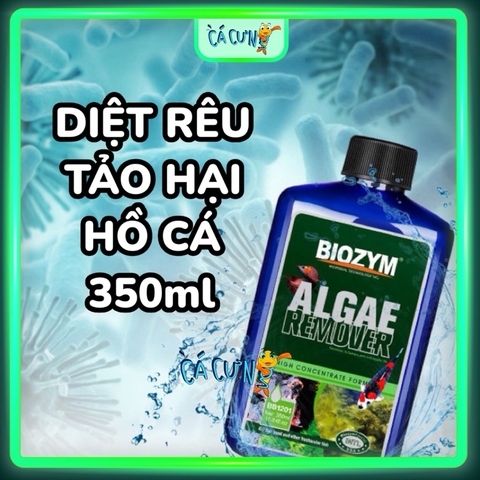 Diệt rêu hại Biozym Algae Remover ức chế tảo xanh bể thủy sinh cá tép cảnh 350ml (HÀNG CÔNG TY)