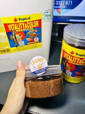 Thức Ăn TROPICAL cao cấp cho cá cảnh | Cám Tăng Màu Tăng Đề Kháng, Lợi Khuẩn cho cá (Hàng Cty)