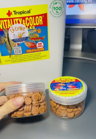 Thức Ăn TROPICAL cao cấp cho cá cảnh | Cám Tăng Màu Tăng Đề Kháng, Lợi Khuẩn cho cá (Hàng Cty)