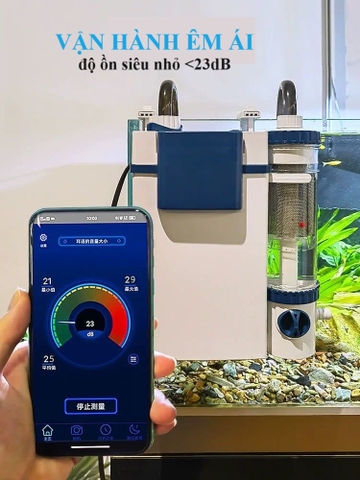 Lọc treo Sunsun YBF-500 thế hệ mới - Lọc có tách phân, lọc váng, lắng cặn xả đáy (Hàng Công Ty)
