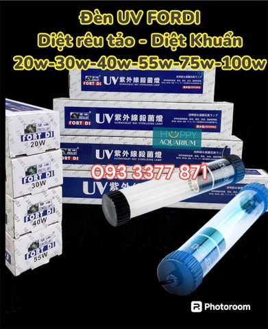 Đèn UV Fort Di Diệt Rêu Tảo Diệt Khuẩn Cho Hồ Cá - Đèn UV Cao Cấp Fortdi Cho Bể Koi (Hàng Cty)
