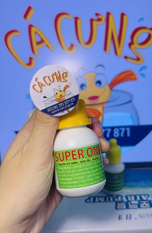 SUPER ONE Thái (100ml) - Dung Dịch Phòng Nấm, dưỡng cá, xữ lý trùng cho cá betta, guppy (Hàng Cty)