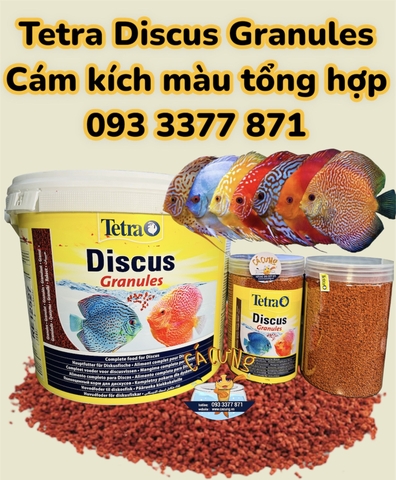 Tetra Discus Granules | Thức ăn cao cấp cho cá dĩa - Cám cá đĩa ,thạch mỹ nhân, cầu vồng (Hàng Cty)