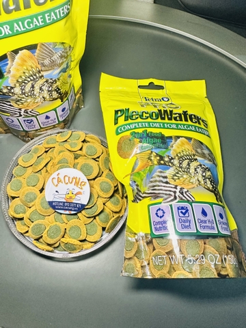 Tetra Pro PLECO WAFERS 2in1 | Thức ăn cao cấp cho cá Pleco & Cá Tầng Đáy giàu vitamin (Hàng Cty)