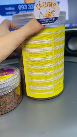 Tropical Cichlid Gran - Thức ăn cao cấp kích màu mạnh cho các dòng cá Cichlid Ali (Hàng Công Ty)