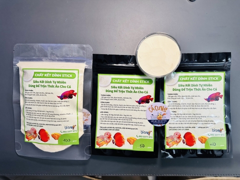Chất Kết Dính STICK - Bột Kết Dính Trộn Tôm,Tim Bò Làm Thức Ăn Cho Cá Cảnh (Hàng Công Ty)