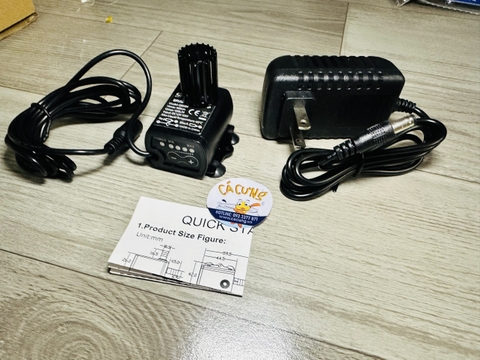 BƠM MINI 12V-10W (400L/H) ĐIỀU CHỈNH ĐƯỢC LƯU LƯỢNG - BƠM CHÌM KHÔNG CHỔI THAN (Hàng Công Ty)