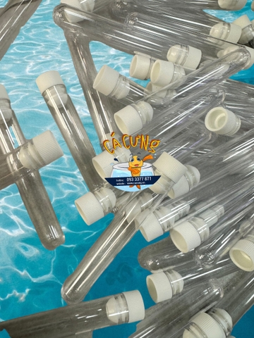 Ống Trữ Atermia 5ml Mica - Ống Đựng Artemia Nhựa Cứng Trong đựng thức ăn cho cá cảnh (LOẠI 1)